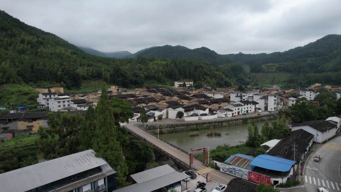 福建屏南前汾溪村航拍