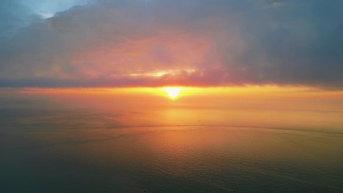 南澳海边清晨-日出景色