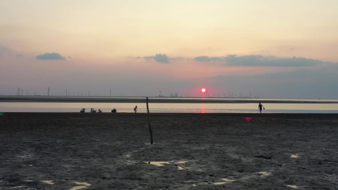 潍坊海边日落
