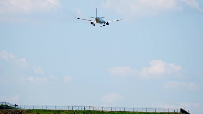 实拍重庆航空飞机素材