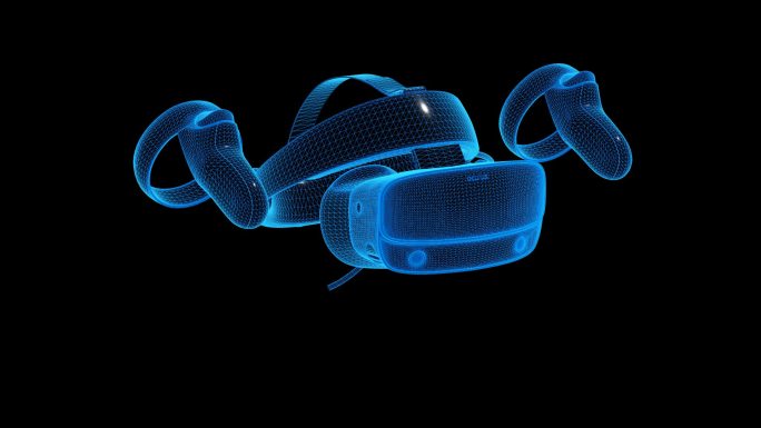 OCULUS VR眼镜科技线条通道素材