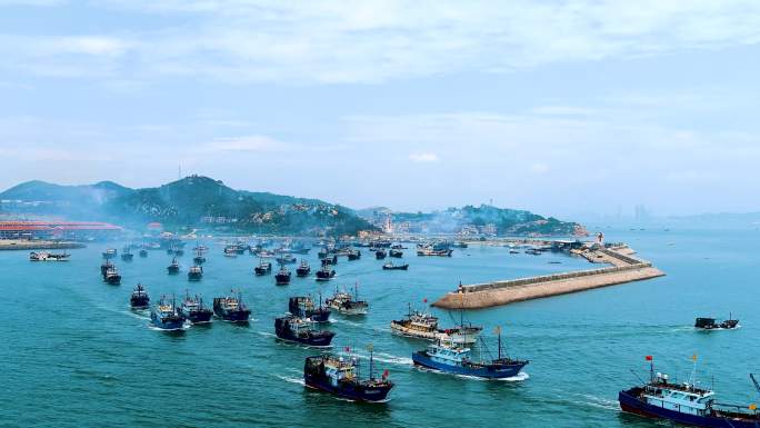 福建漳州开渔节的盛大场面