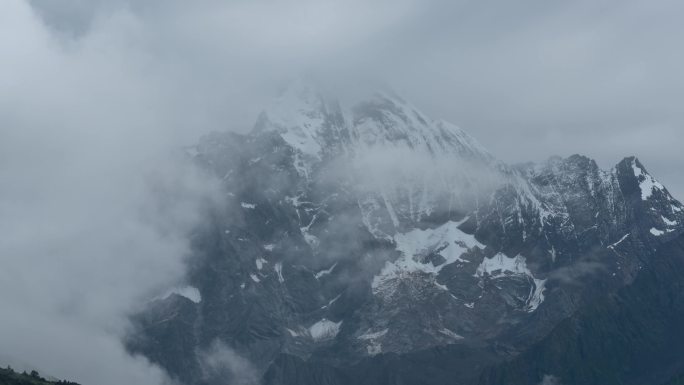 四姑娘山幺妹峰延时 宣传片风景空镜头