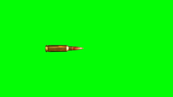 绿幕抠像子弹飞行视频，绿屏子弹射击素材