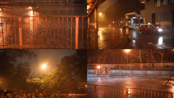 台风“苏拉”下雨