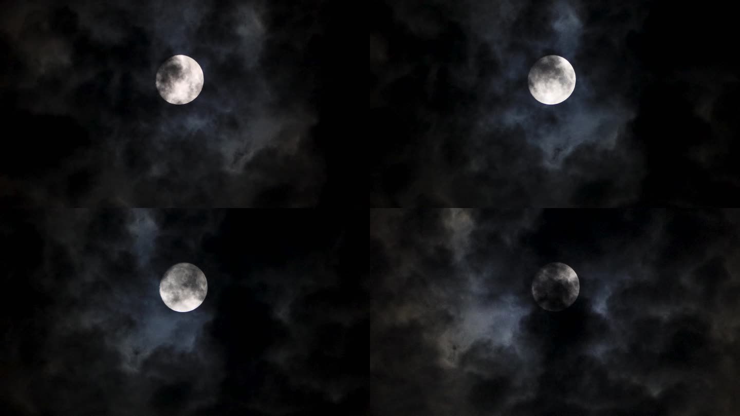 乌云遮月 月亮