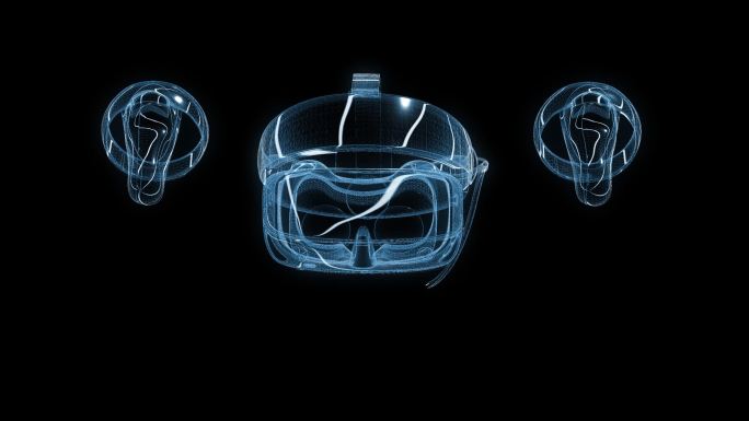 OCULUS VR眼镜透视全息通道素材