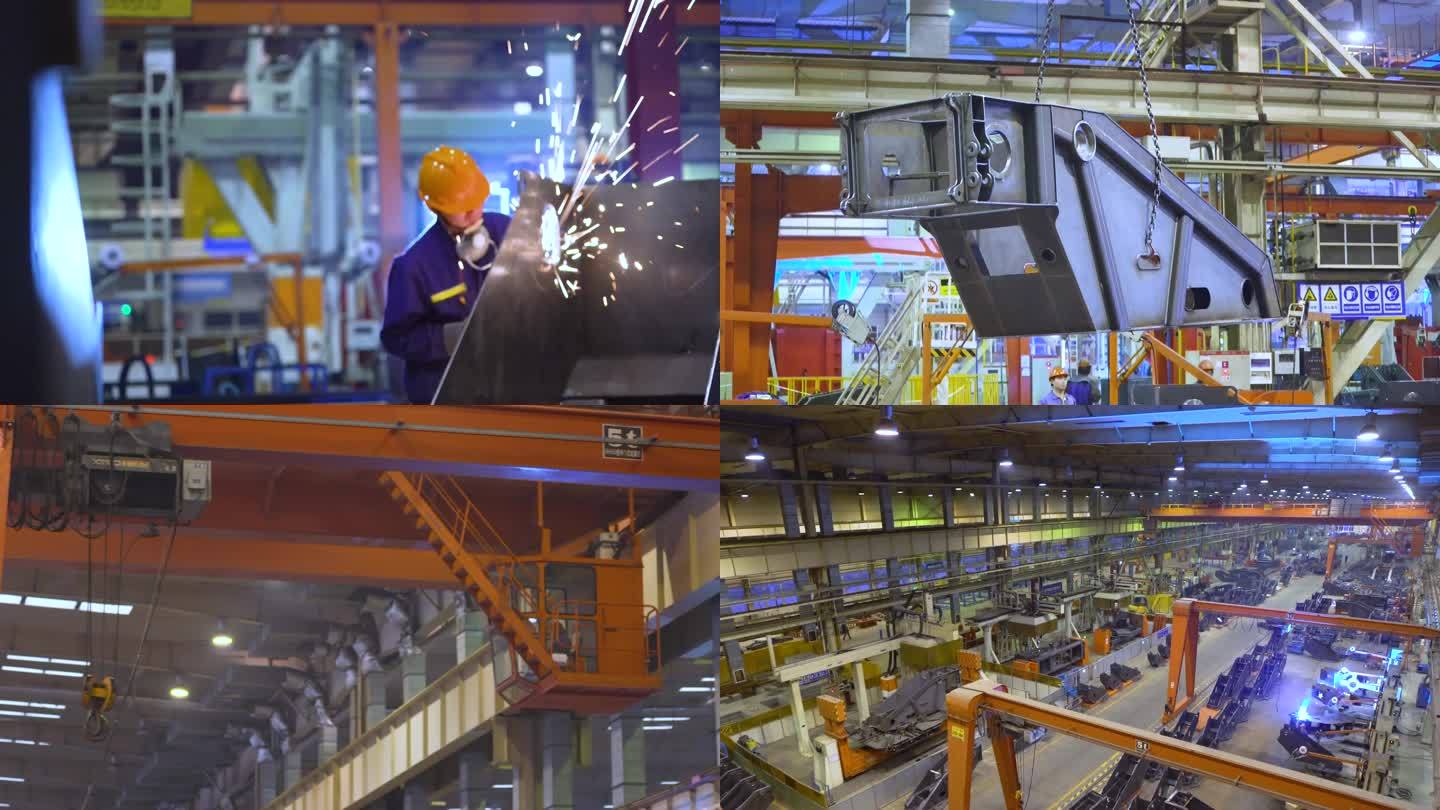 工厂生产 技术人员 电焊