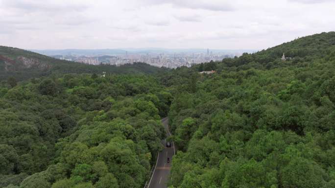 【5K】昆明郊野公园俯瞰昆明城，城市森林