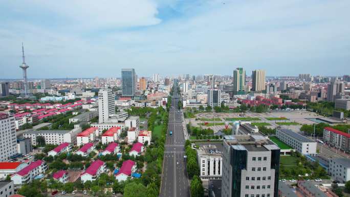 东营大景航拍 道路航拍