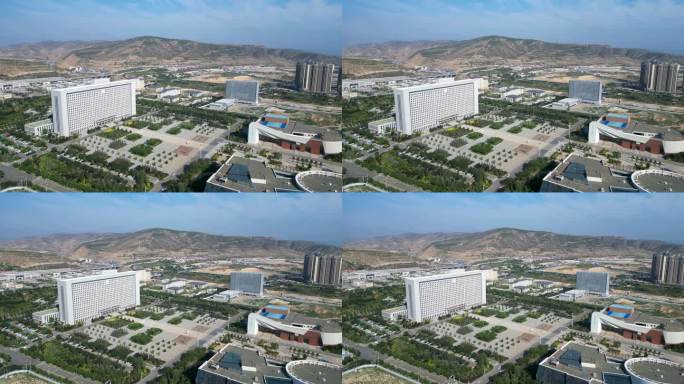 定西市 定西公园 图书馆 大剧院 定西城