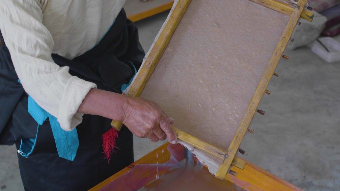 人工捞纸 传统文化 匠人 匠心 传统手工