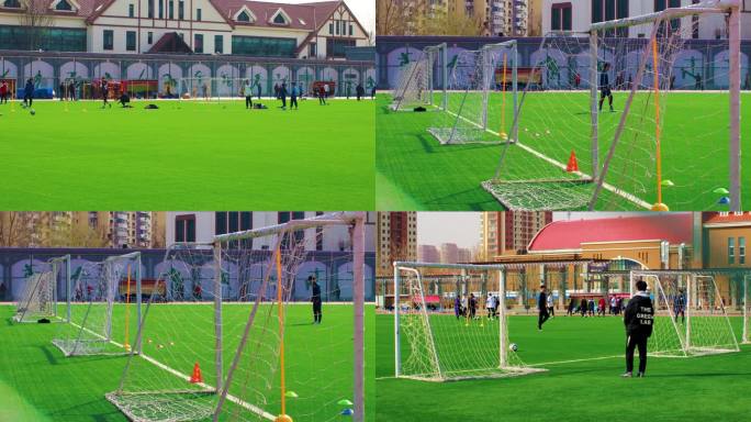 全民健身体育设施足球运动绿茵场素材