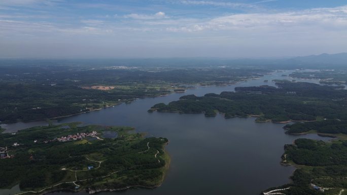 武汉木兰山河流山川