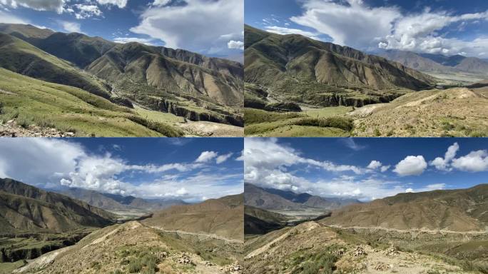 西藏山地车内移动拍摄