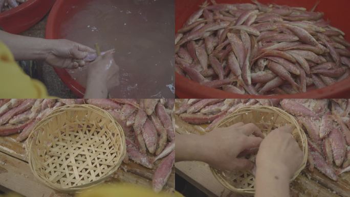 鱼饭制作流程素材
