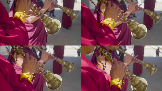 吹管乐器 大号 号 唢呐藏传佛教铜管乐器
