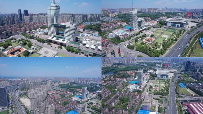 5.4K湖南广电中心大楼芒果TV航拍空镜