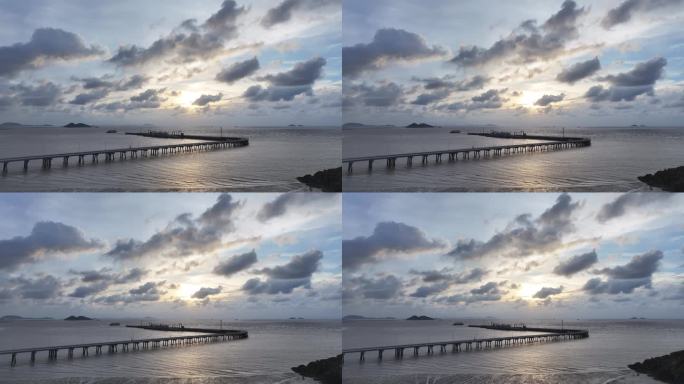 沙滩 海 舟山 岱山 航拍 海浪 大海