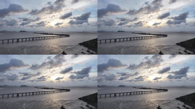 沙滩 海 舟山 岱山 航拍 海浪 大海