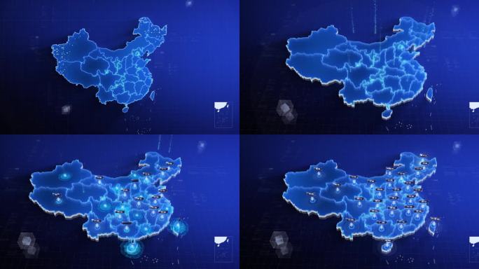 [原创]4K中国地图黑龙江省发射覆盖全国