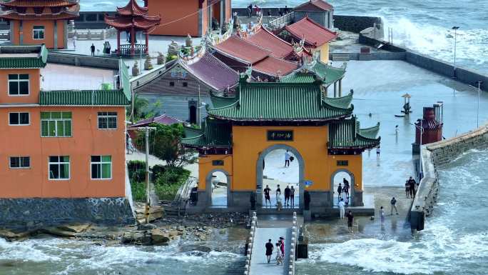 泉州石狮洛伽寺海上寺庙天文大潮