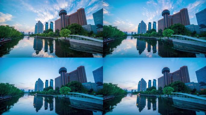 北京朝阳 亮马河国际风情水岸绿道