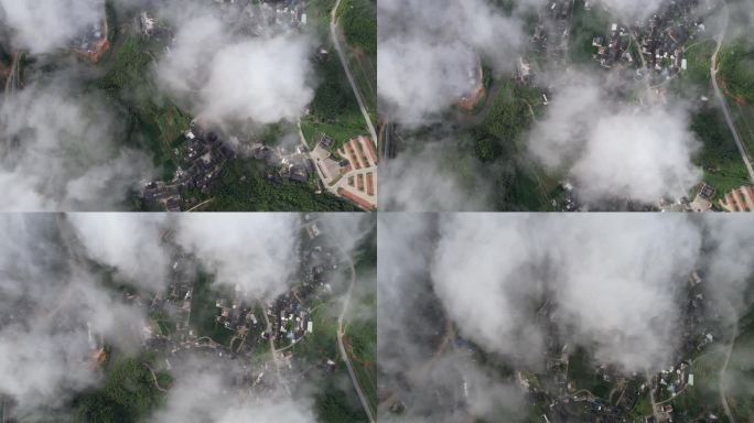 福建土楼漳州南靖云水谣景区云海航拍