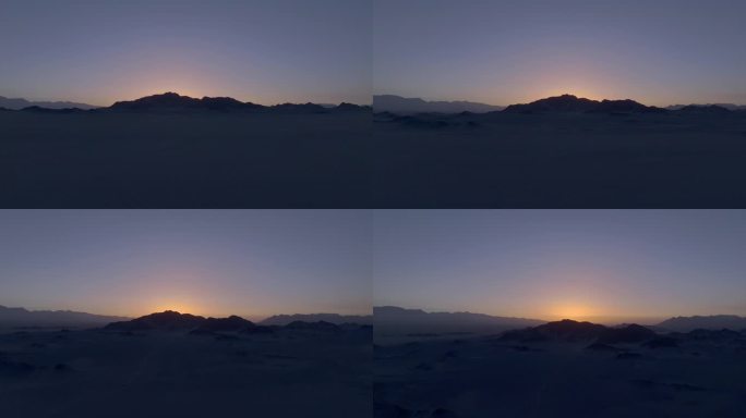 群山上的日出