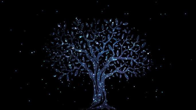 发光粒子树