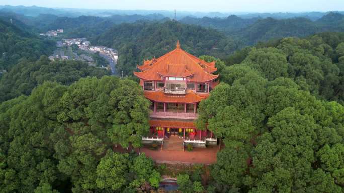 乐山 乐山大佛 灵宝塔 桂华寺  旅游广