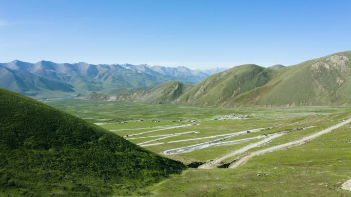 通组路 修建土路  航拍挖路 村村通