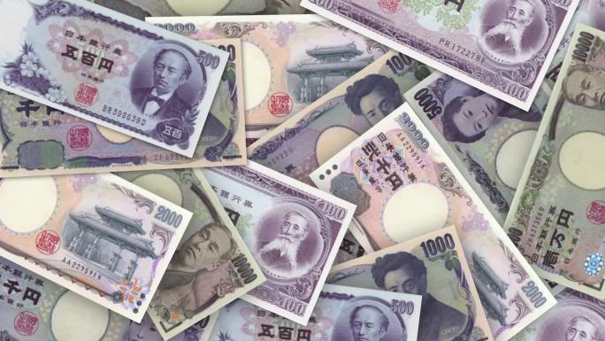 日本日元纸币金融财富富贵泼天的富贵