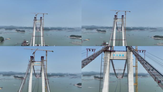 广西钦州龙门大桥建设实纪航拍4