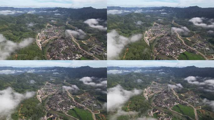 福建土楼漳州南靖云水谣景区云海航拍