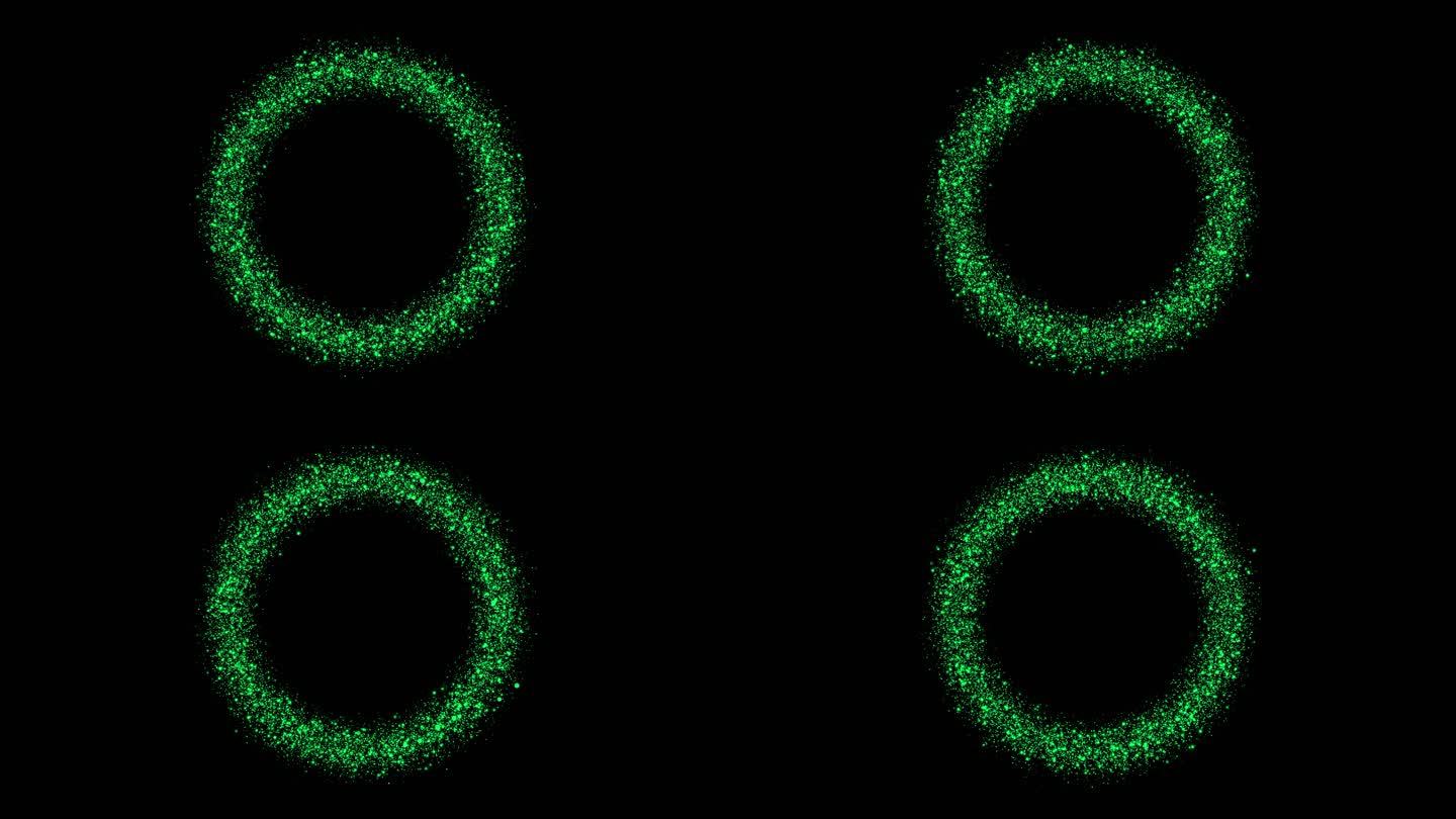 4K粒子光圈圆环（带透明通道）