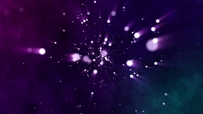 4K紫色星空粒子