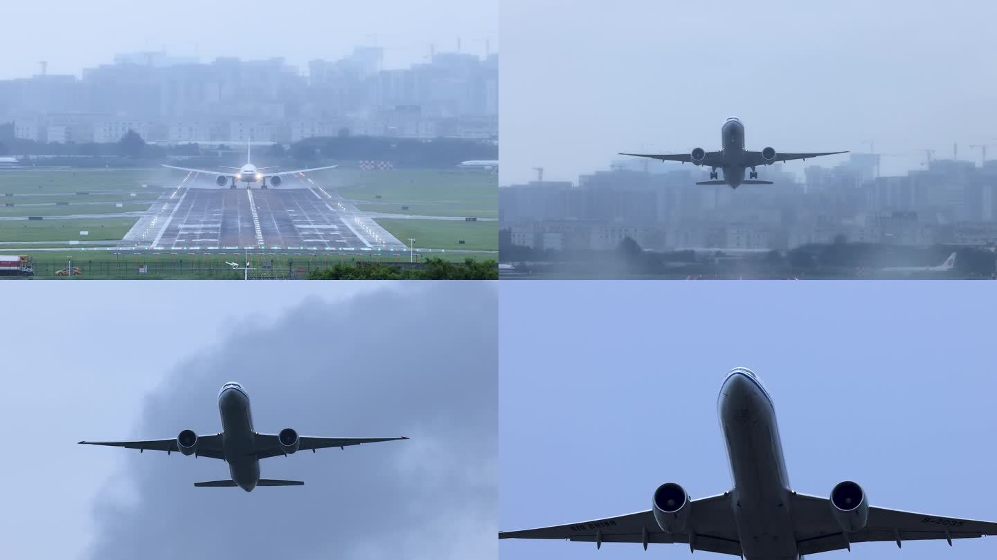 深圳宝安机场起飞的中国国航航空飞机合集