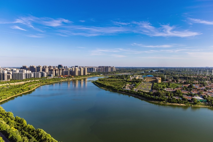 潮白河河畔北京城市副中心