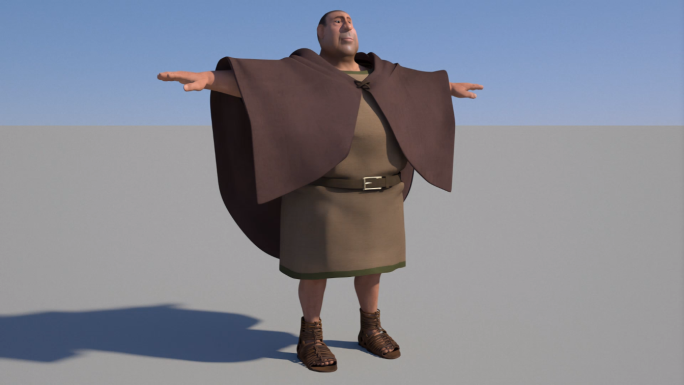 古罗马公民三维模型