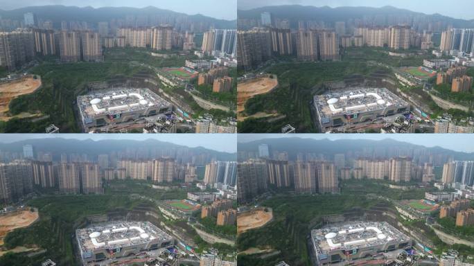 攀枝花市 地标 攀枝花公园 体育场 中心