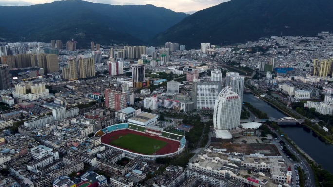 大理 地标 洱海公园  明珠广场 奥体中