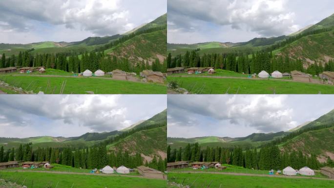 新疆喀拉峻草原山谷