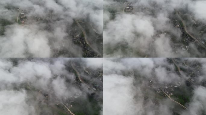 福建土楼漳州南靖云水谣景区云海航拍