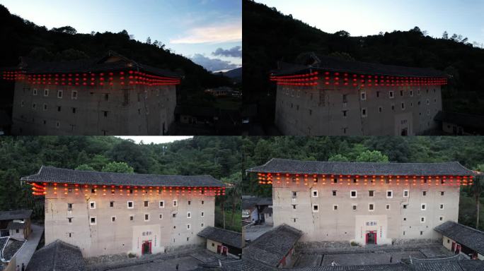 福建土楼漳州南靖云水谣景区和贵楼航拍