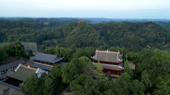 乐山 乐山大佛 灵宝塔 桂华寺  旅游广