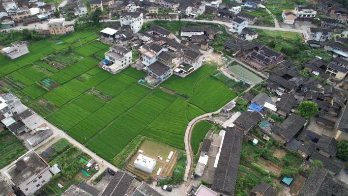 福建土楼漳州南靖云水谣景区航拍