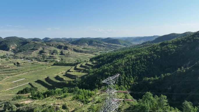 陕北山区航拍