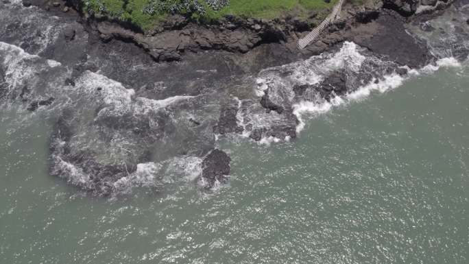 漳州滨海火山国家地质公园粉色城堡航拍