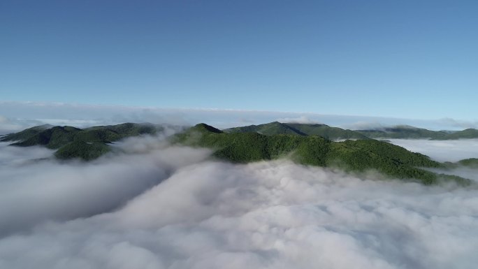 可商用 航拍磅礴山川云海一镜到底